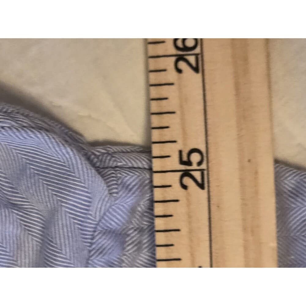 Daniel Cremieux Mens 17.5 - 36 Blue Shirt With Pinstripes‎ - Thumbnail 8
