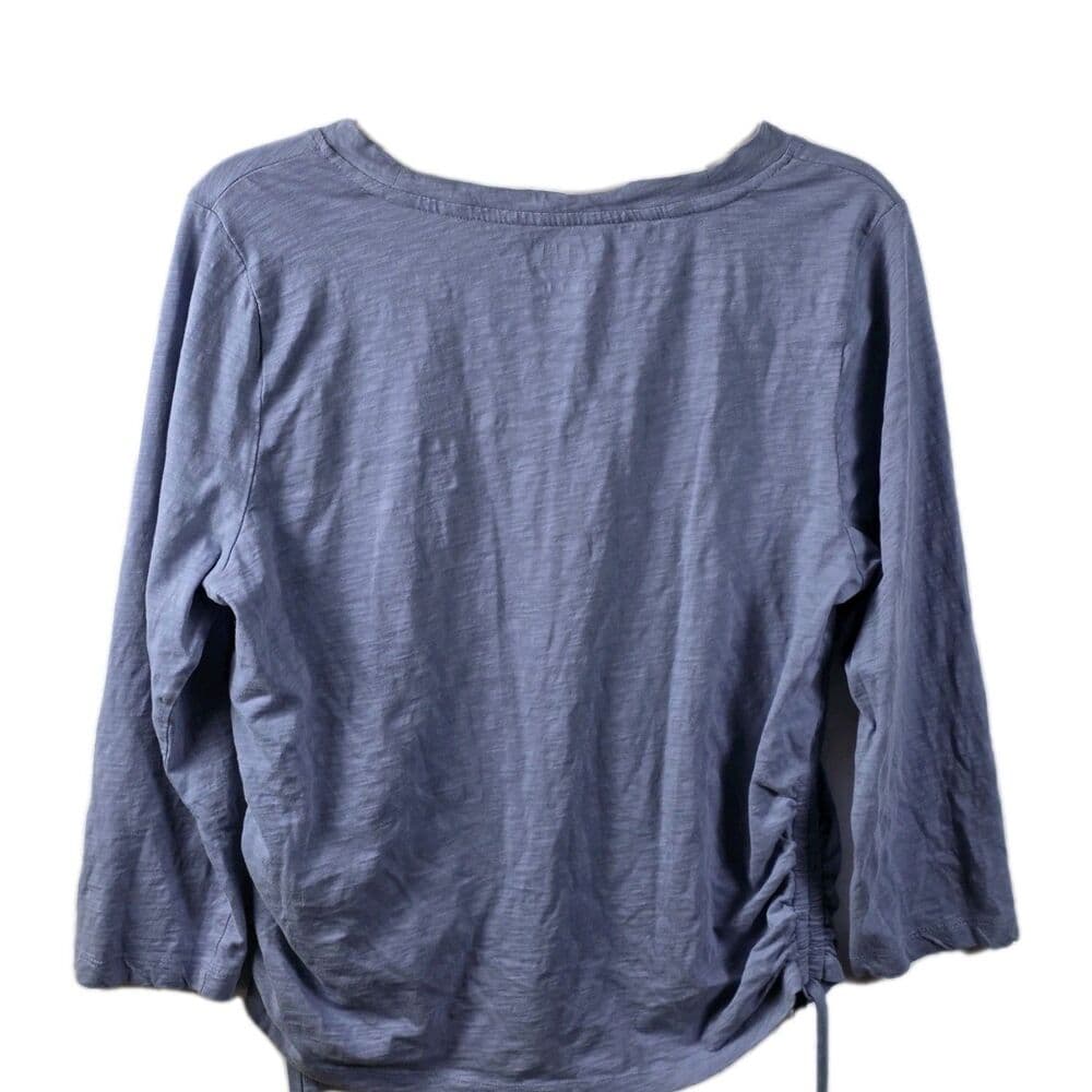 DKNY Women's XL Blue Long‎ Sleeve Blouse - Thumbnail 6