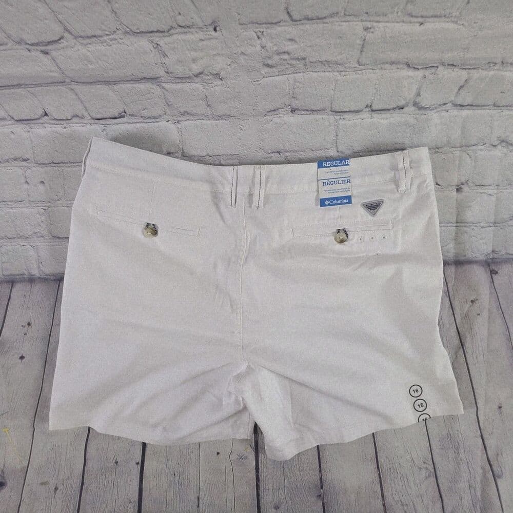 Columbia Women's Size 16 White Harborside Regular Fit Shorts - Thumbnail 5