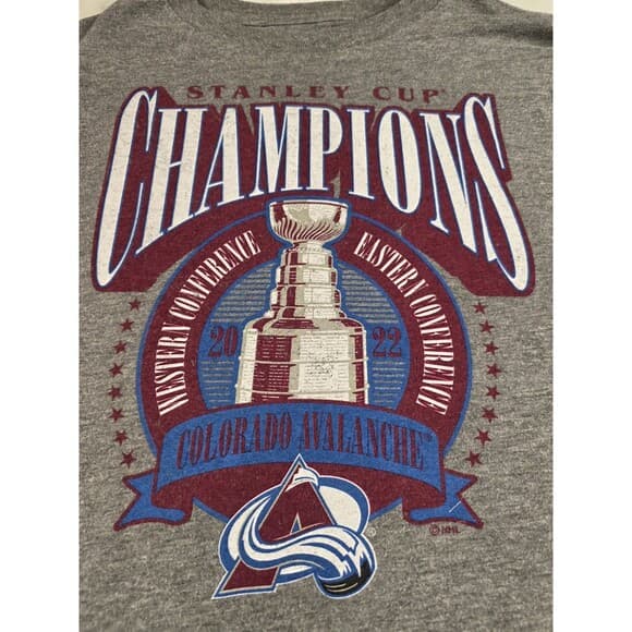 Fanatics Size Medium Colorado Avalanche‎ Stanley Cup Champions 2022 T-Shirt - Thumbnail 6