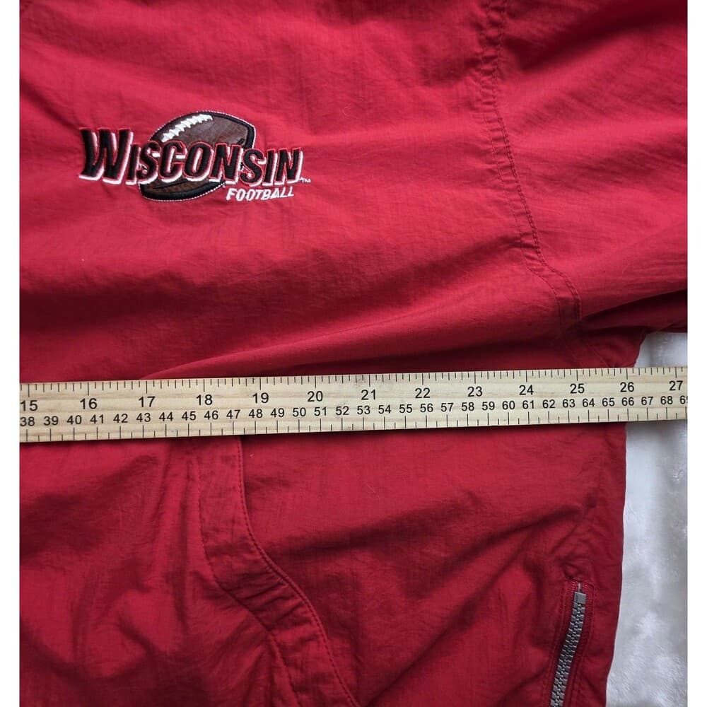 Vintage NCAA Wisconsin Badgers Mens‎ Large Red Pullover - Thumbnail 8