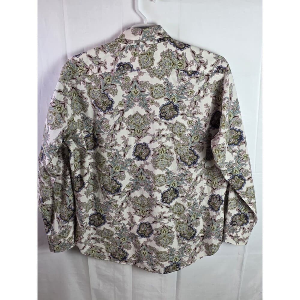 Thomas Dean Men’s‎ XL Multicolored Paisley Long Sleeve Button Up Shirt - Thumbnail 3