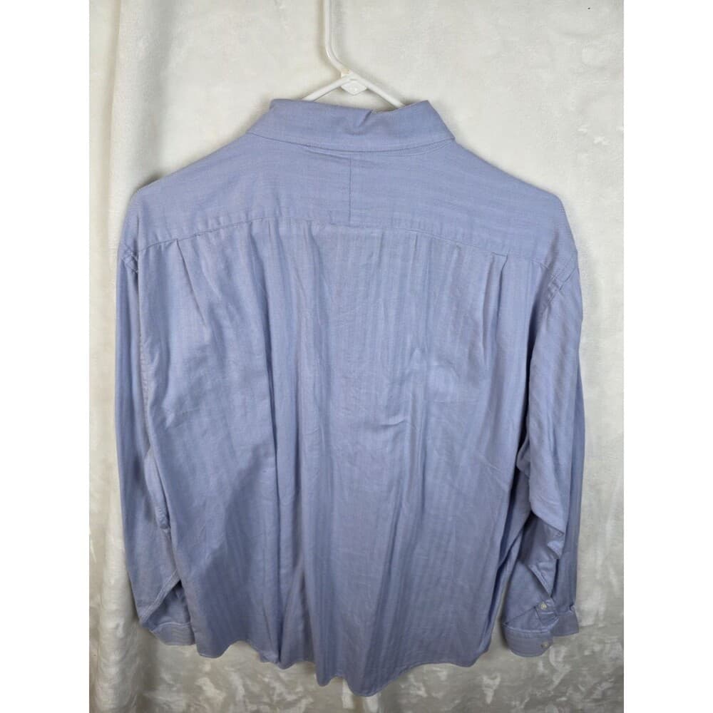 Daniel Cremieux Mens 17.5 - 36 Blue Shirt With Pinstripes‎ - Thumbnail 5