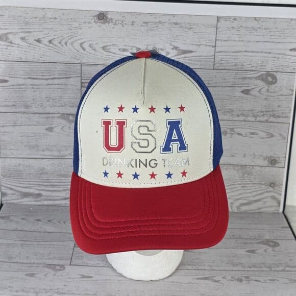 USA Drinking Team Adjustable Strap Cap‎ - Thumbnail 8