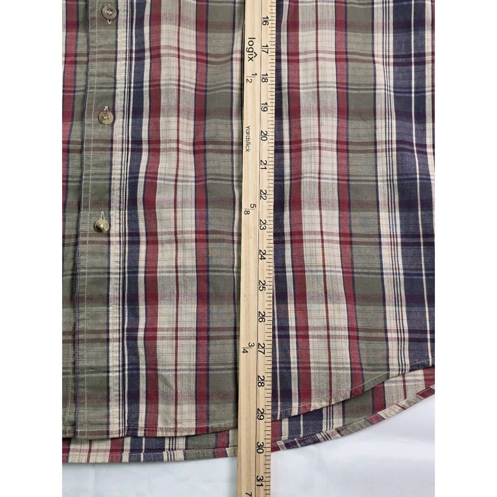 Roper Men's Large Plaid Western Short Sleeve Button Up Shirt‎ - Thumbnail 10