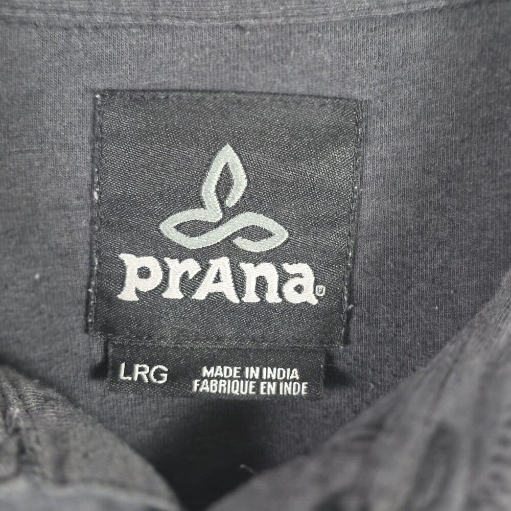 Prana Men's Large Dark Grey Short Sleeve Shirt - Thumbnail 3