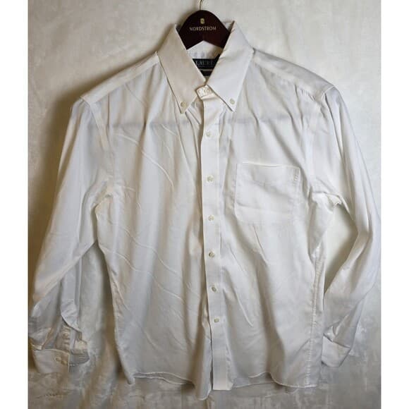 Lauren Ralph Lauren Slim Fit Dress Shirt Mens XL 17.5‎ 34/35 Button Down - Thumbnail 9