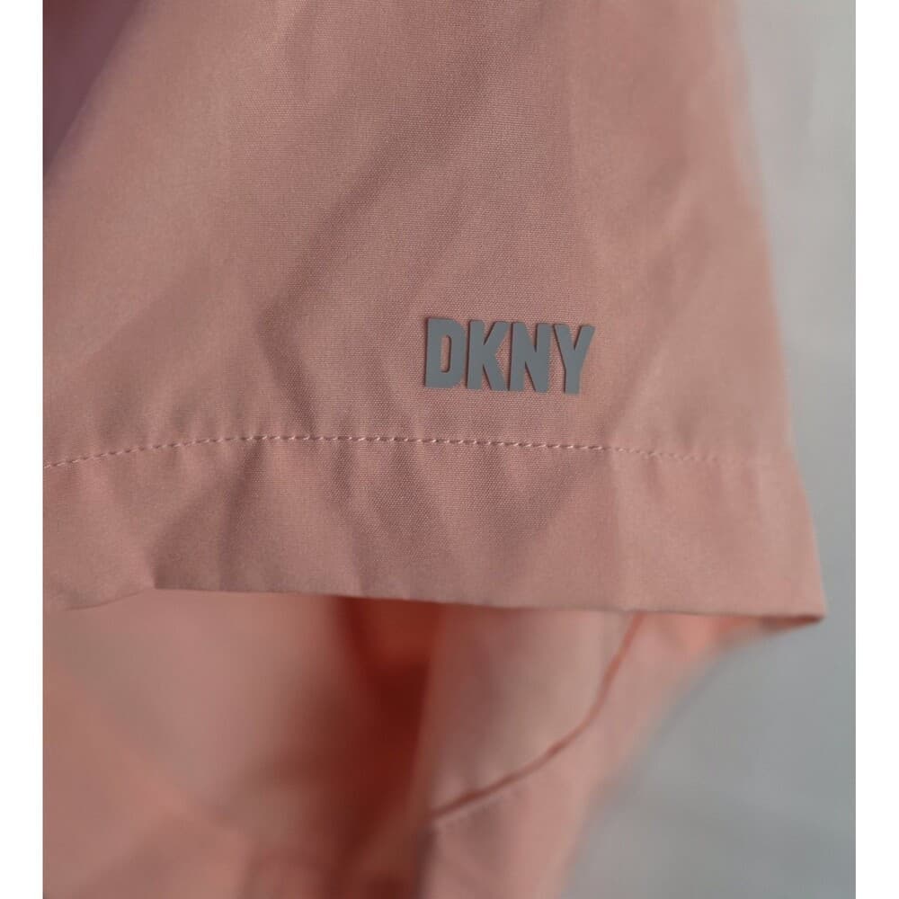 Vintage DKNY Women's‎ Peach Medium Short Sleeve Shirt - Thumbnail 3