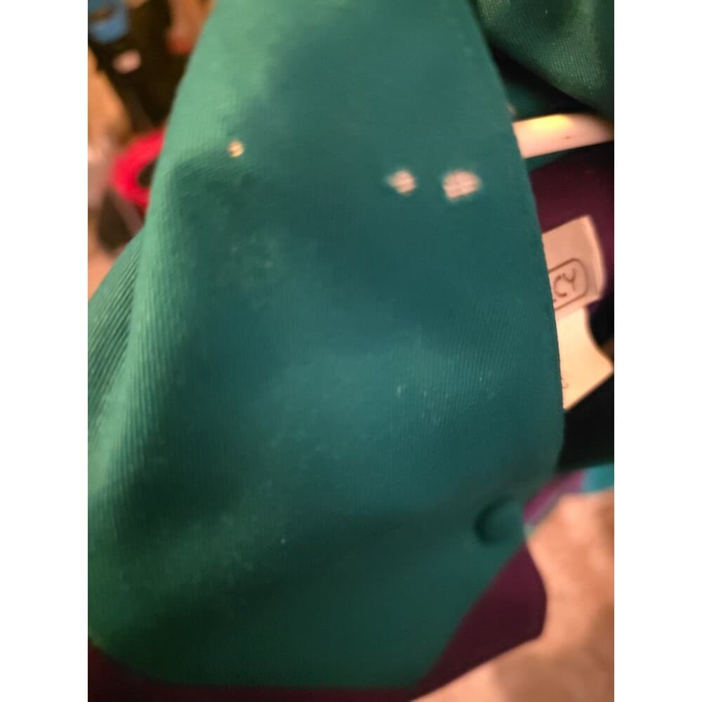 Marc D'Arc Women' Size 10 Teal Wool Embroidered Floral Beaded Lined Blazer - Thumbnail 9
