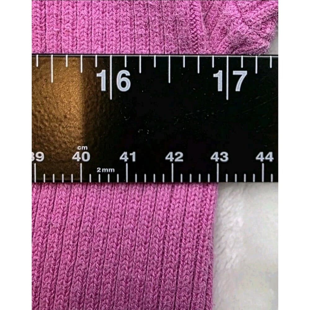 Ralph Lauren Turtleneck Women's XL Pink Ribbed Knit Stretch Sweater‎ - Thumbnail 5