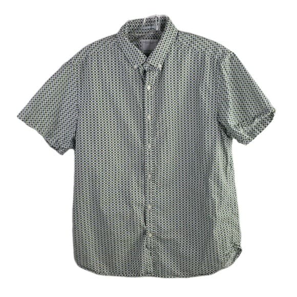 Denim And Flower Men's Medium Short Sleeve Button Down Shirt - Thumbnail 10