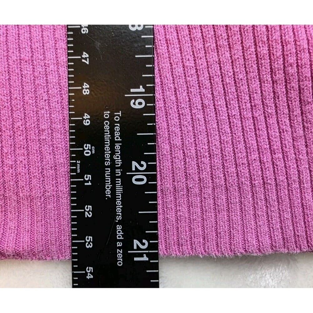 Ralph Lauren Turtleneck Women's XL Pink Ribbed Knit Stretch Sweater‎ - Thumbnail 7