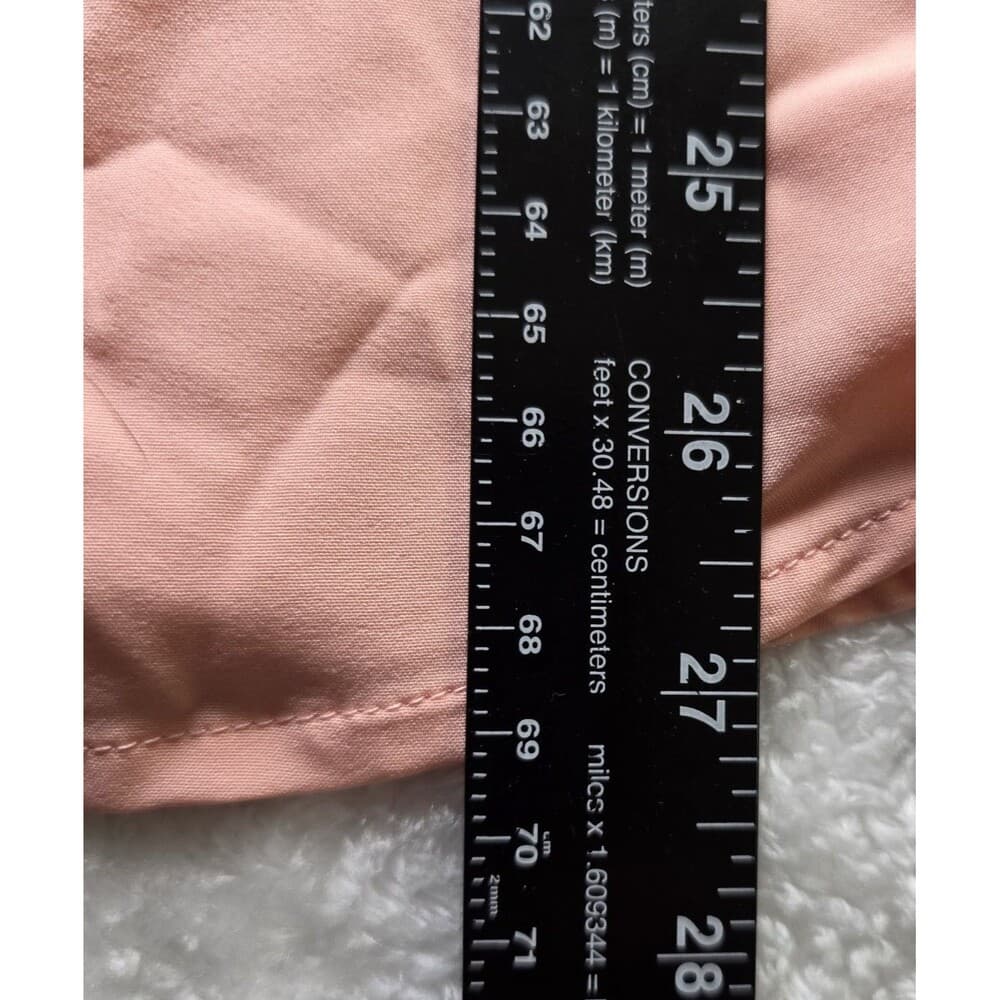 Vintage DKNY Women's‎ Peach Medium Short Sleeve Shirt - Thumbnail 11