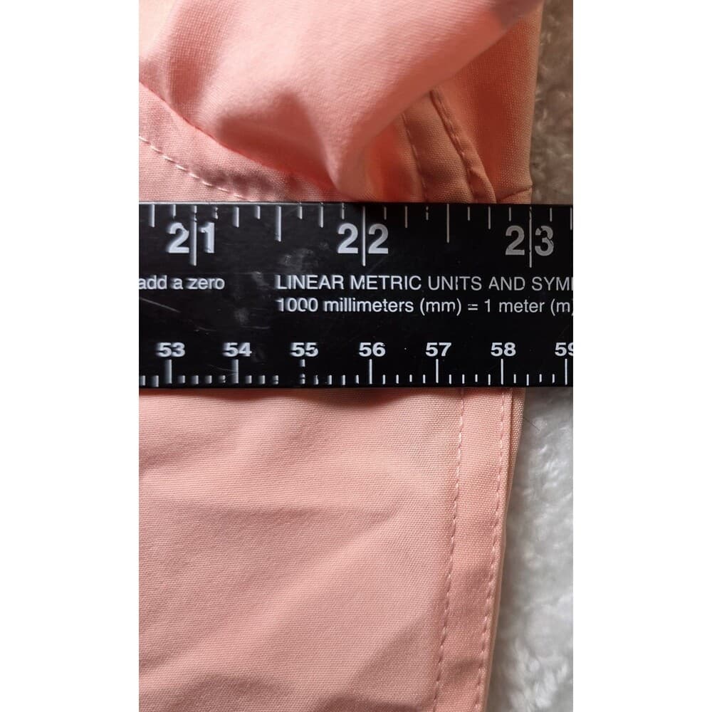Vintage DKNY Women's‎ Peach Medium Short Sleeve Shirt - Thumbnail 9