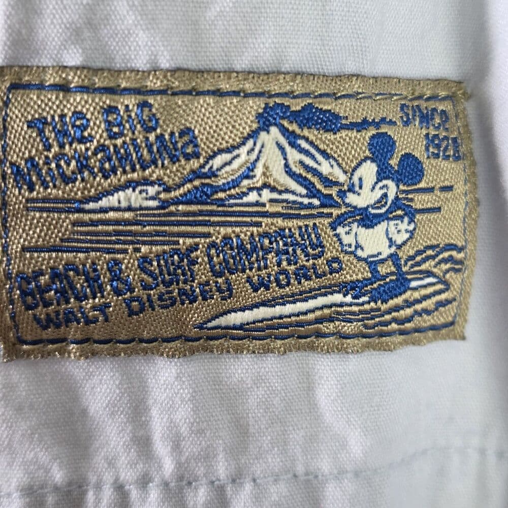 VTG Walt Disney World Medium Hawaiian Button Down Short Sleeve Shirt - Thumbnail 4