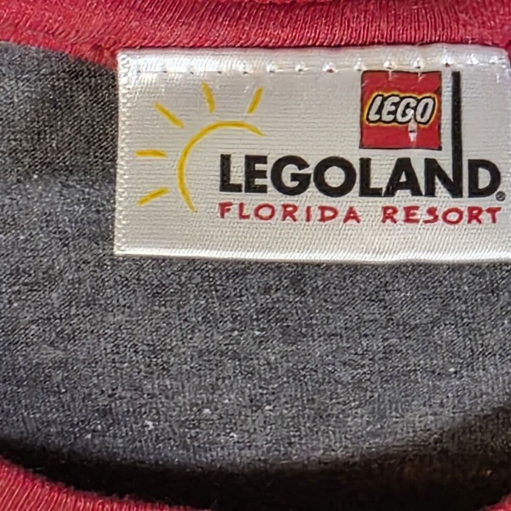 Legoland Florida Resort Mens Medium Gray Short Sleeve Crew Neck T-Shirt - Thumbnail 2