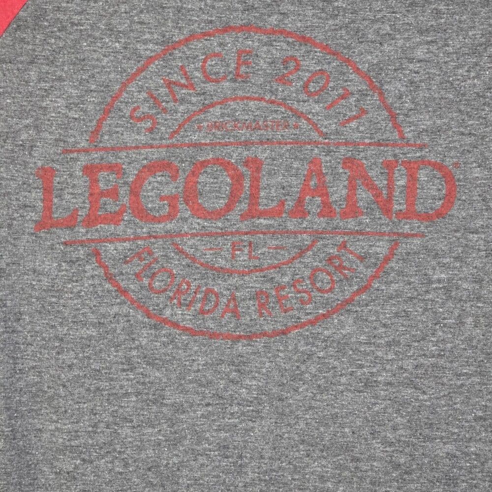 Legoland Florida Resort Mens Medium Gray Short Sleeve Crew Neck T-Shirt