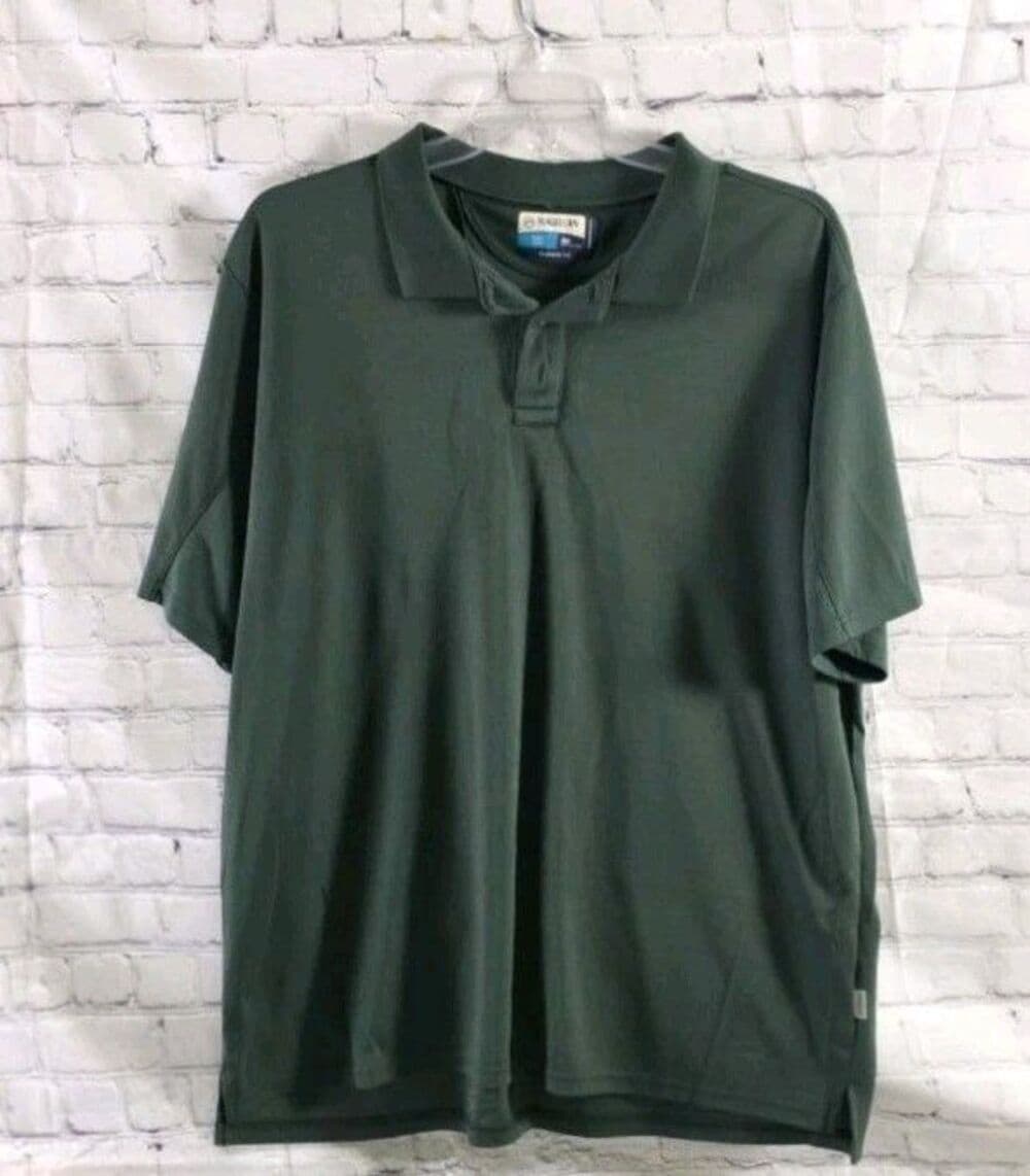 Magellan Mens 2XL Dark Green Short Sleeve LPolo Shirt - Thumbnail 9