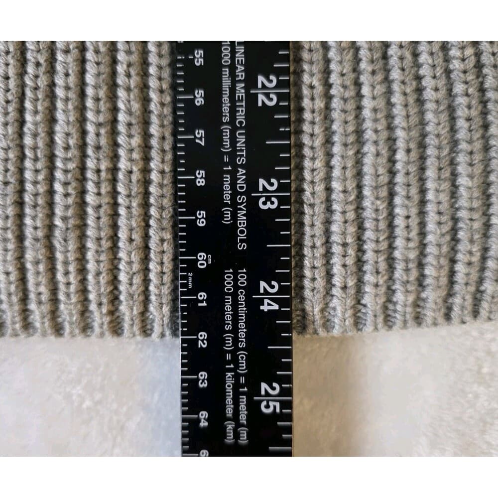Abercrombie & Fitch Women's Small Gray Turtleneck Sweater Vest - Thumbnail 4