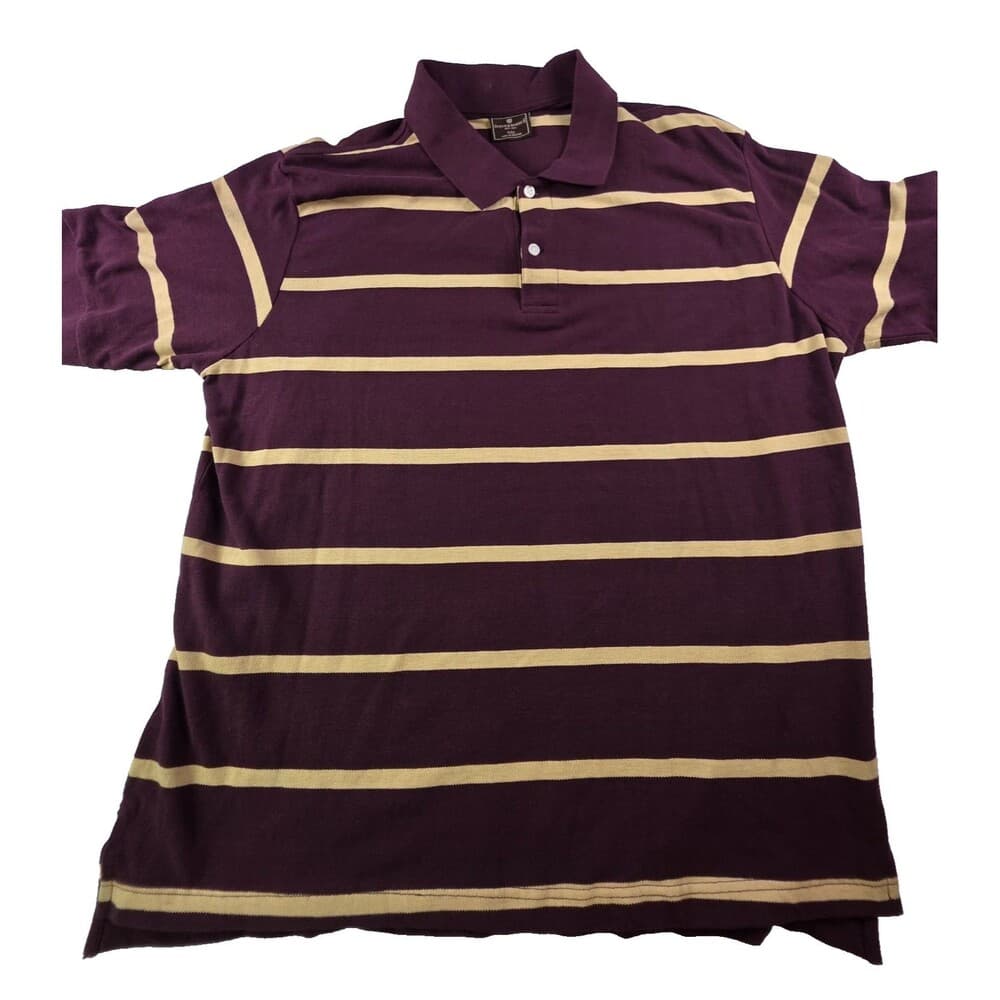 Steve & Barry's Men's‎ XXL Burgundy Short Sleeve Polo Shirt - Thumbnail 6
