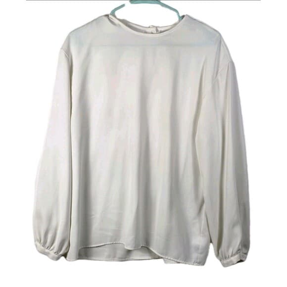 Liz Claiborne Women’s Size 10‎ Ivory Long Sleeve Pullover - Thumbnail 8