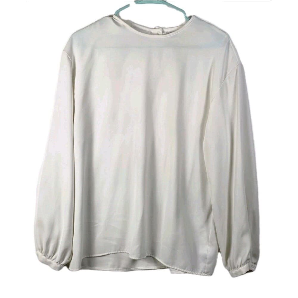 Liz Claiborne Women’s Size 10‎ Ivory Long Sleeve Pullover - Thumbnail 7