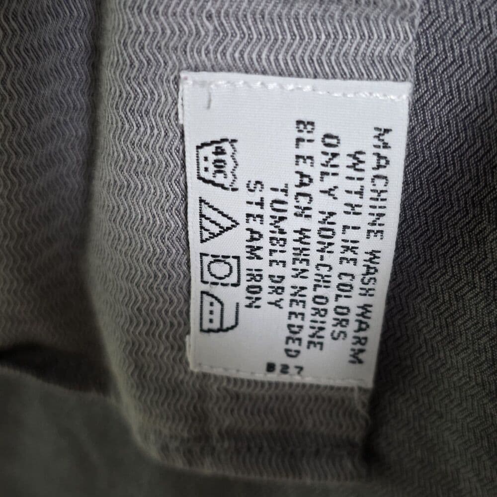 Kenneth Cole Men's Gray Grey 15 1/2 -34-35 Long Sleeve‎ Button Up Shirt - Thumbnail 3