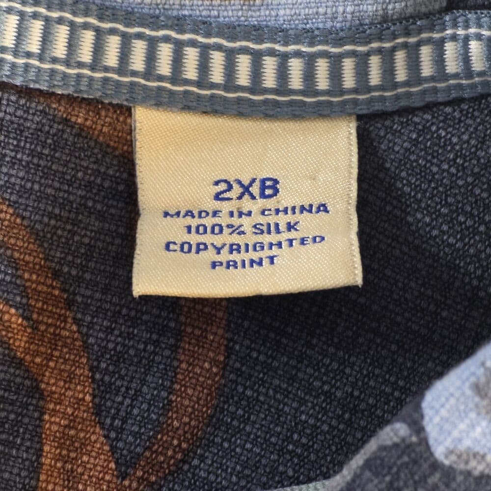 Tommy Bahama Men’s 2XB Hawaiian Tropical Short Sleeve Silk Shirt - Thumbnail 4