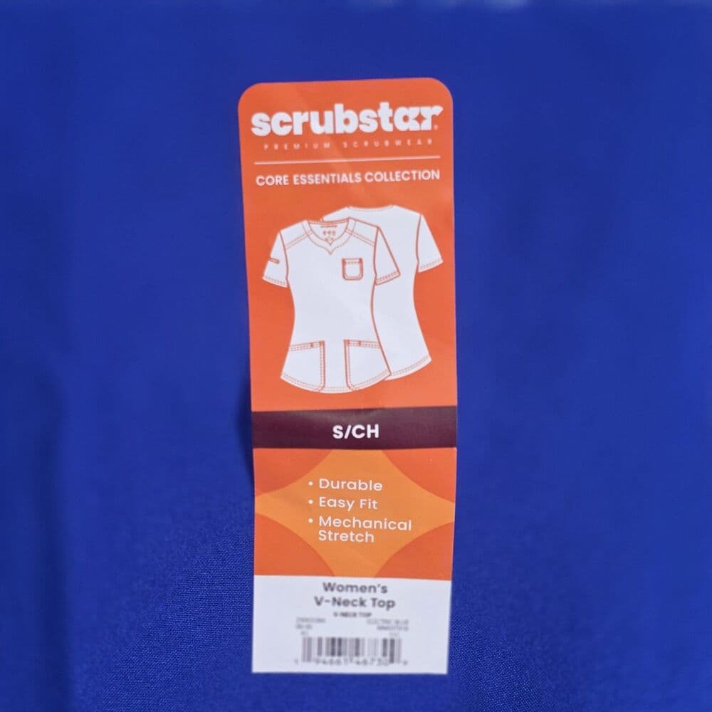 Scrubstar Women's Small Royal Blue S/S Scrub Top