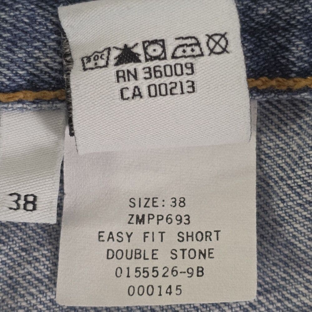 Vintage Calvin Klein Men's Size 38 Blue jeans Shorts - Thumbnail 5