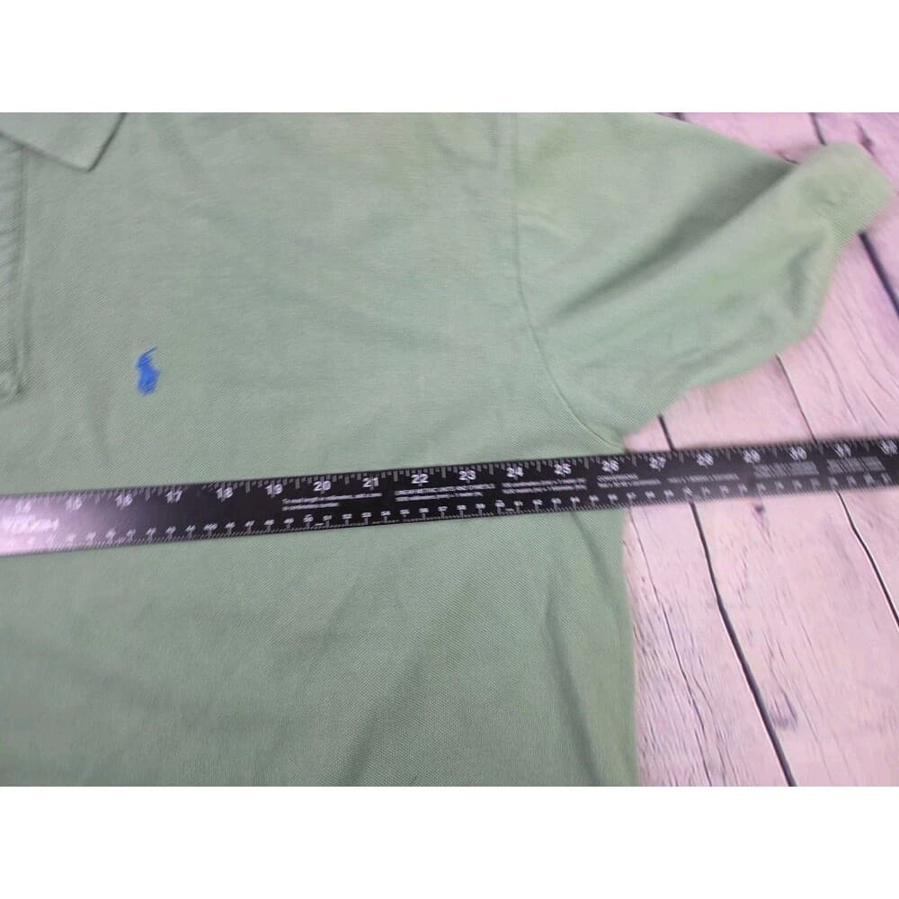 Vtg Polo Ralph Lauren Men’s Large Polo Shirt Green Black Pony Logo 90s Y2K - Thumbnail 2