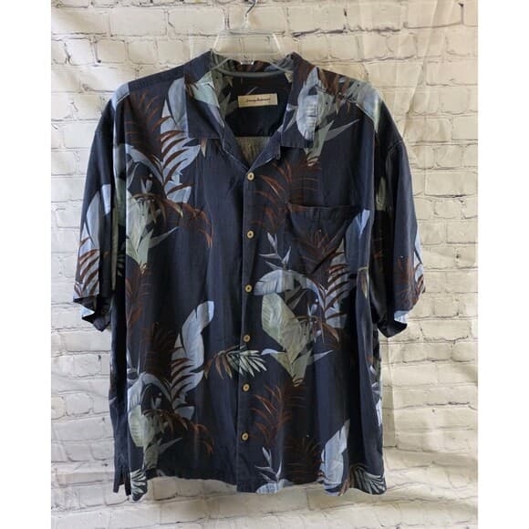 Tommy Bahama Men’s 2XB Hawaiian Tropical Short Sleeve Silk Shirt - Thumbnail 15