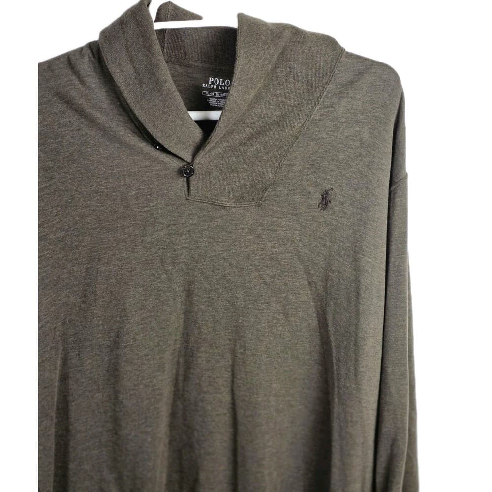 Ralph Lauren Men’s XL Brown Cowl Neck Long Sleeve‎ Sweater
