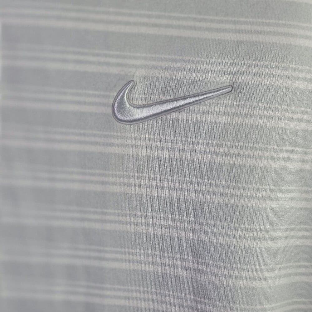 Nike Dri-fit Men's XL Gray / Pinstripes Michelob Ultra S/S Golf Shirt - Thumbnail 2