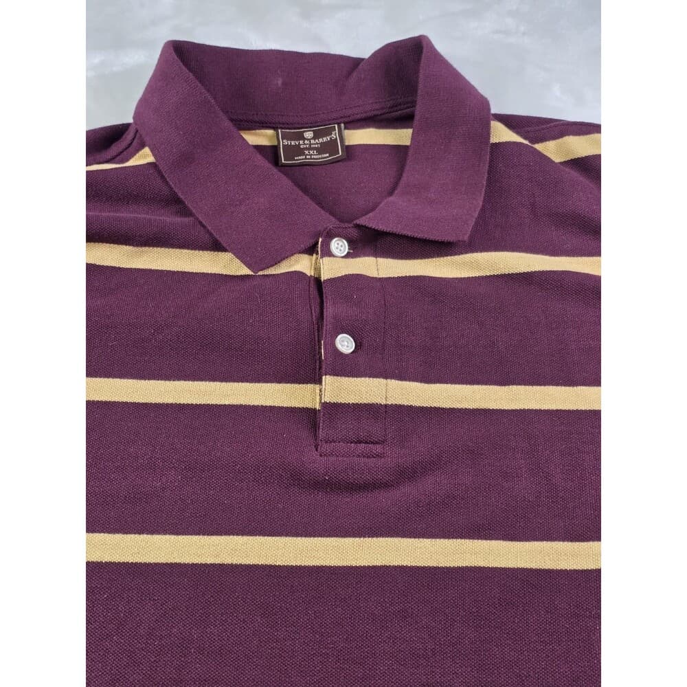 Steve & Barry's Men's‎ XXL Burgundy Short Sleeve Polo Shirt