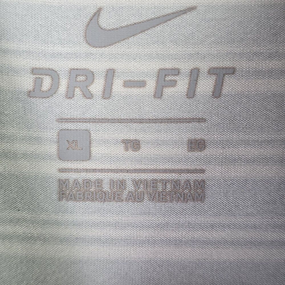 Nike Dri-fit Men's XL Gray / Pinstripes Michelob Ultra S/S Golf Shirt - Thumbnail 3