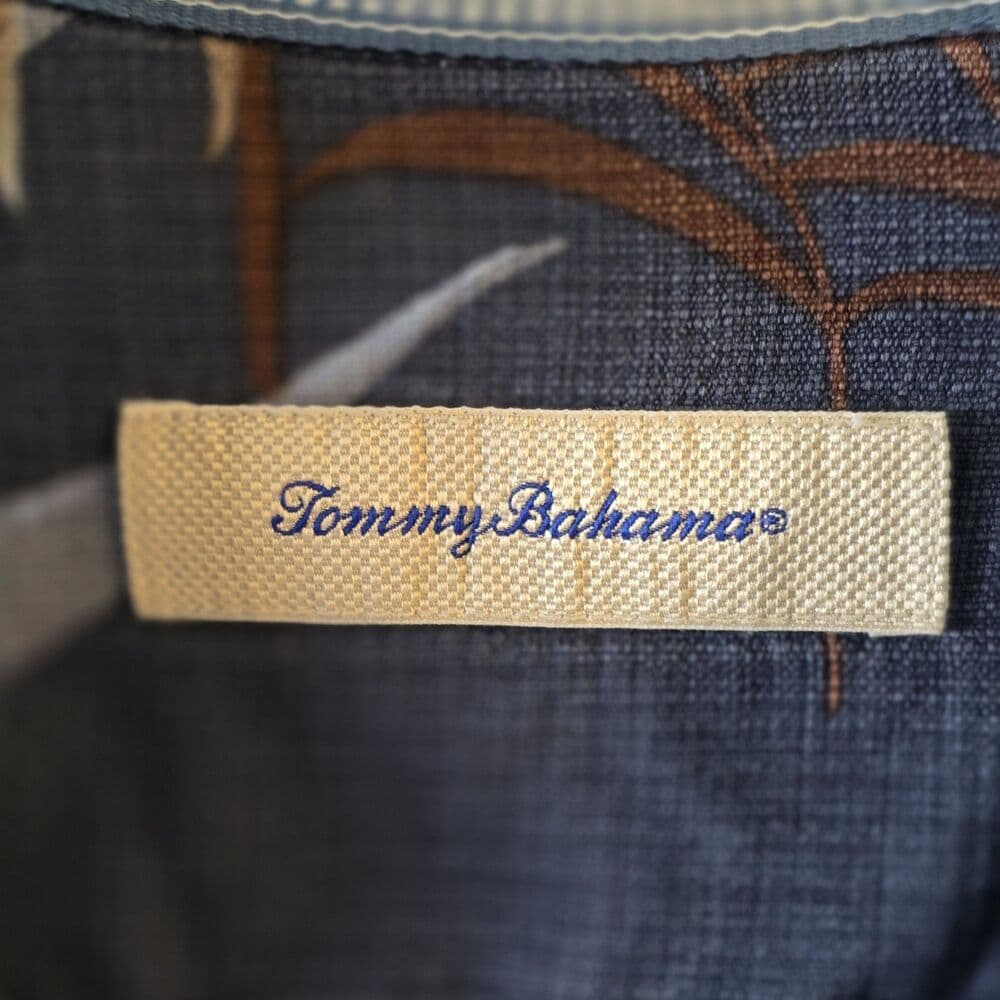 Tommy Bahama Men’s 2XB Hawaiian Tropical Short Sleeve Silk Shirt - Thumbnail 3