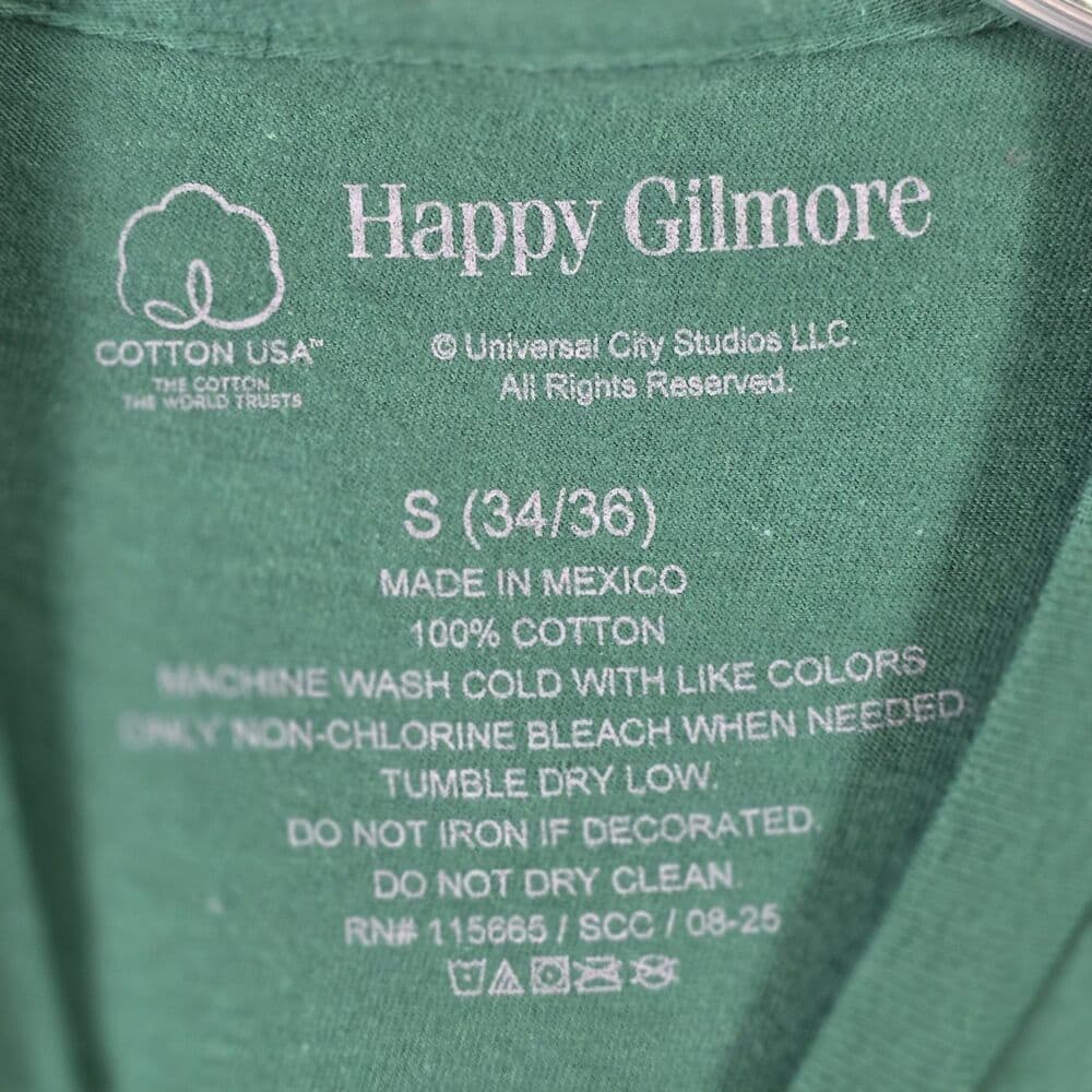 Happy Gilmore Men's Small Green “Just Tap It In” Short Sleeve T-Shirt - Thumbnail 2