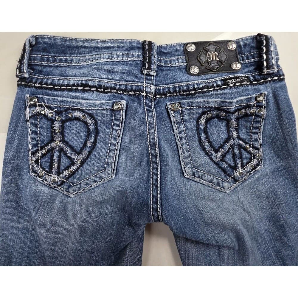 Miss‎ Me Women's Size 27 Boot Cut Distressed Jeans JP-5143B2 - Thumbnail 9