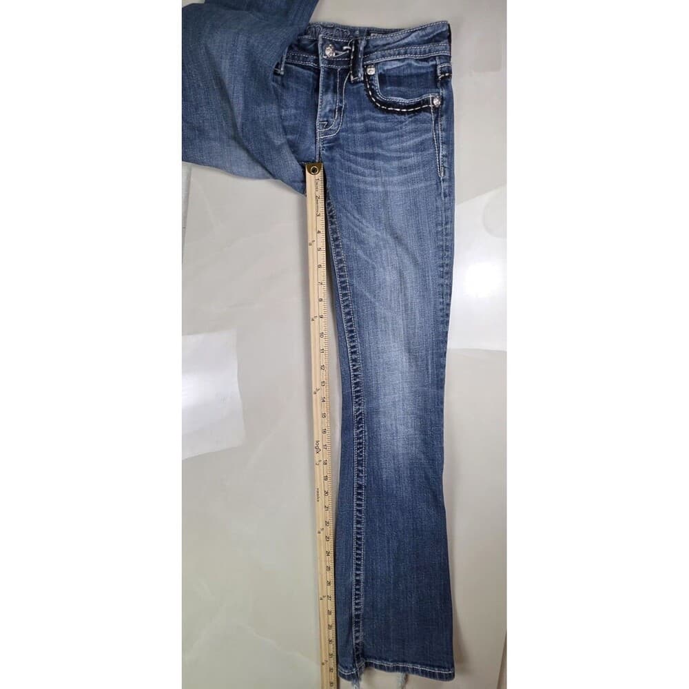 Miss‎ Me Women's Size 27 Boot Cut Distressed Jeans JP-5143B2 - Thumbnail 7