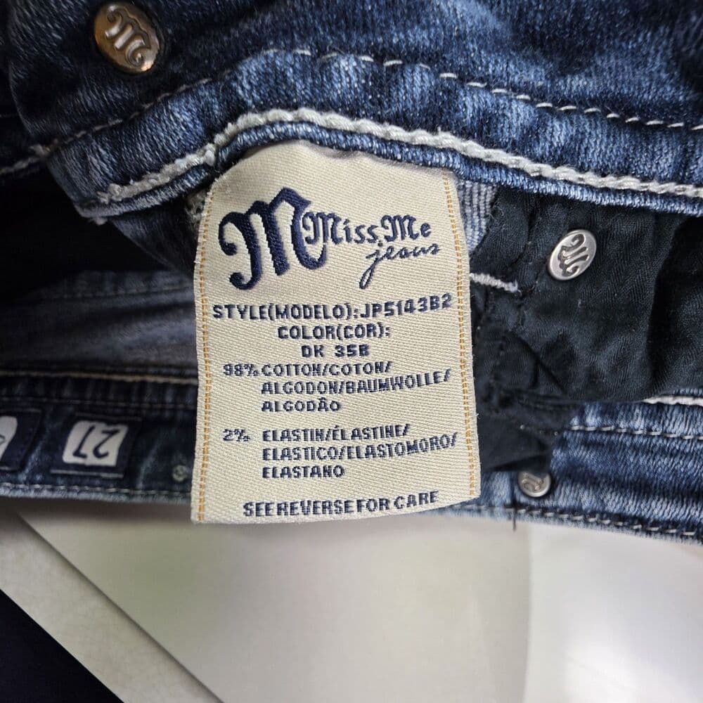 Miss‎ Me Women's Size 27 Boot Cut Distressed Jeans JP-5143B2 - Thumbnail 3