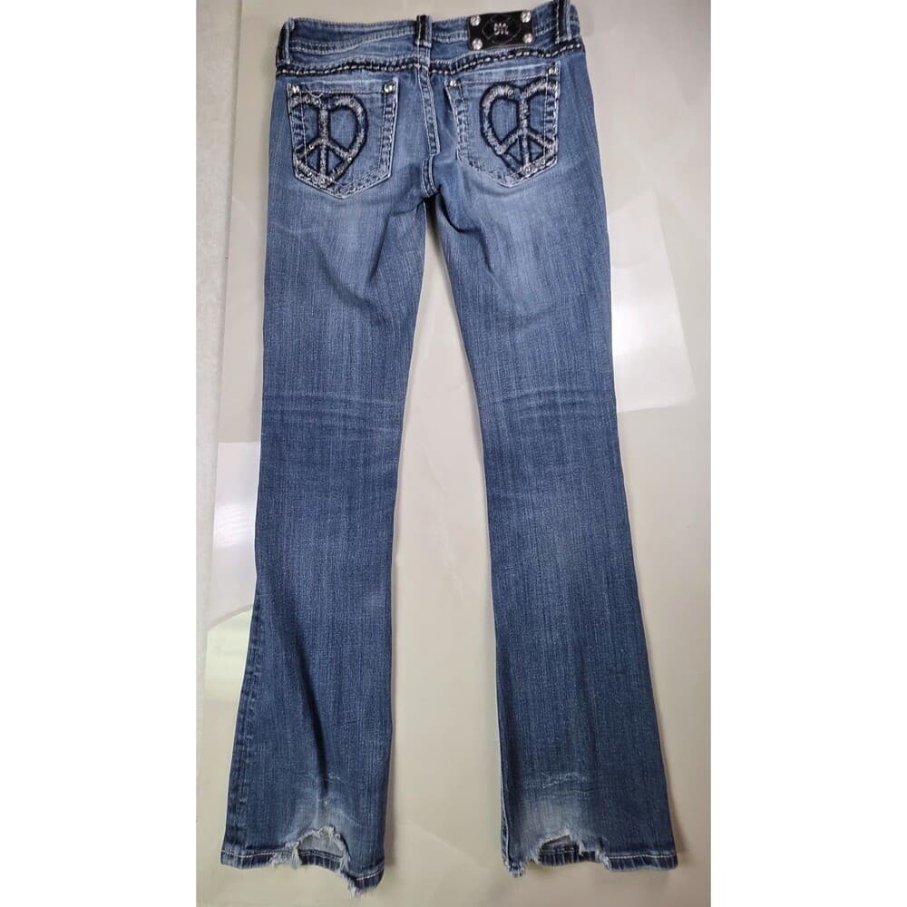 Miss‎ Me Women's Size 27 Boot Cut Distressed Jeans JP-5143B2 - Thumbnail 10