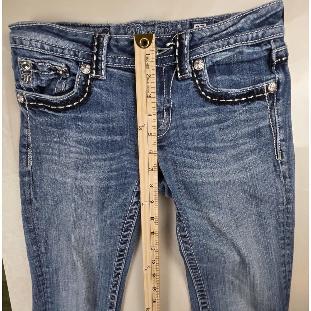 Miss‎ Me Women's Size 27 Boot Cut Distressed Jeans JP-5143B2 - Thumbnail 6