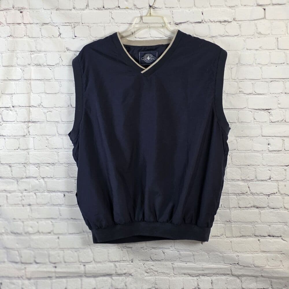 Charles River Men's XL Navy Blue Sleeveless Golf Pullover - Thumbnail 6