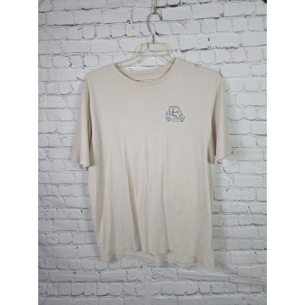 Travis Mathew Men's XL Beige " Endless Vacation " Short Sleeve T-Shirt - Thumbnail 10