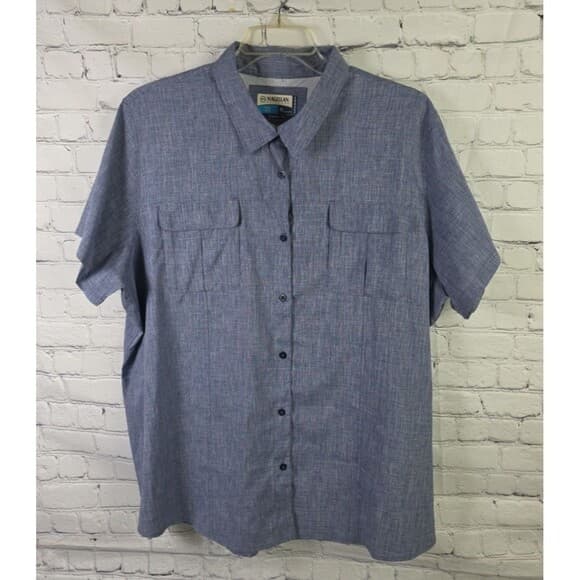 Magellan Men's 3X Gray Classic Fit Vented Short Sleeve Fishing Shirt - Thumbnail 11