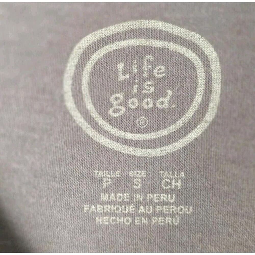 Life is Good Men's Small Olive Green " Bring It On " Short Sleeve T-Shirt - Thumbnail 4