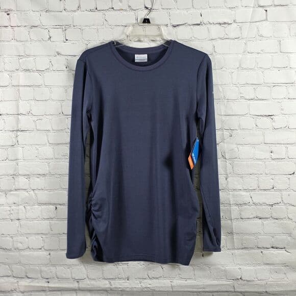 Columbia Women's Medium Blue Leslie Falls Long Sleeve Shirt - Thumbnail 10