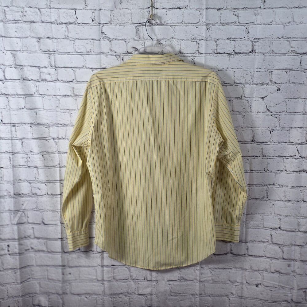 Lauren Ralph Lauren Men's 16.5 35/35 Yellow Black Plaid Button Down Shirt - Thumbnail 5