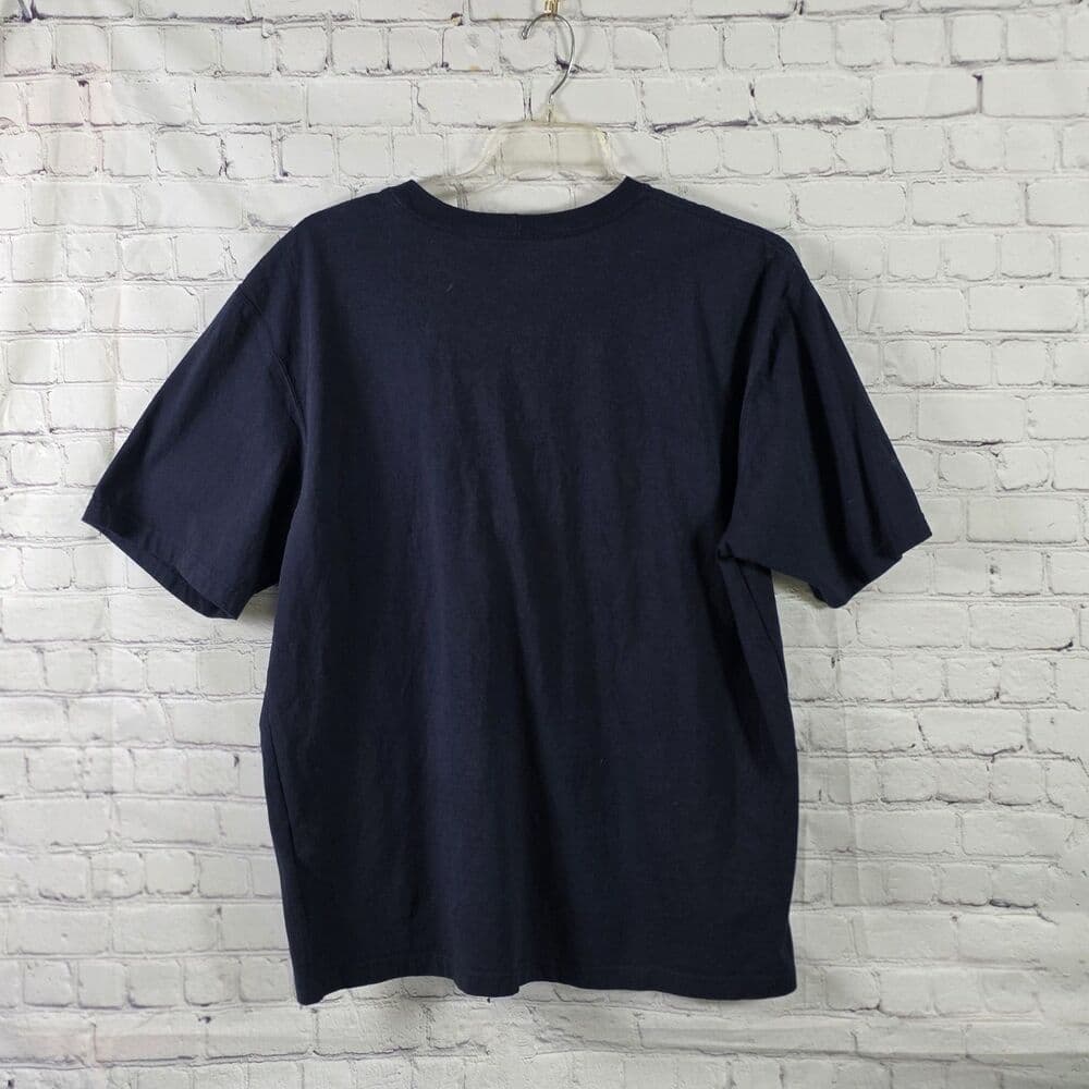 Carhartt Men's Large Original Fit Navy Blue Round Neck Pocket Logo Shirt - Thumbnail 7